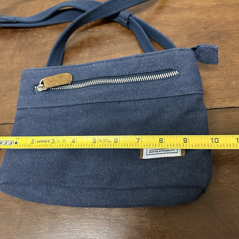 Travelon Anti-Theft Heritage Small Crossbody Bag Purse Indigo Blue - Picture 11 of 12